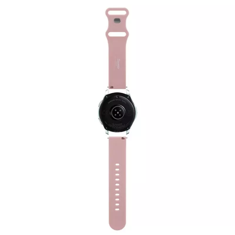 Correa universal de silicona Hello Kitty 22mm Rosa con diseño de cabeza de Kitty