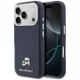Funda MagSafe Karl Lagerfeld Karl & Choupette Head Pins Saffiano para iPhone 17 Pro - Azul