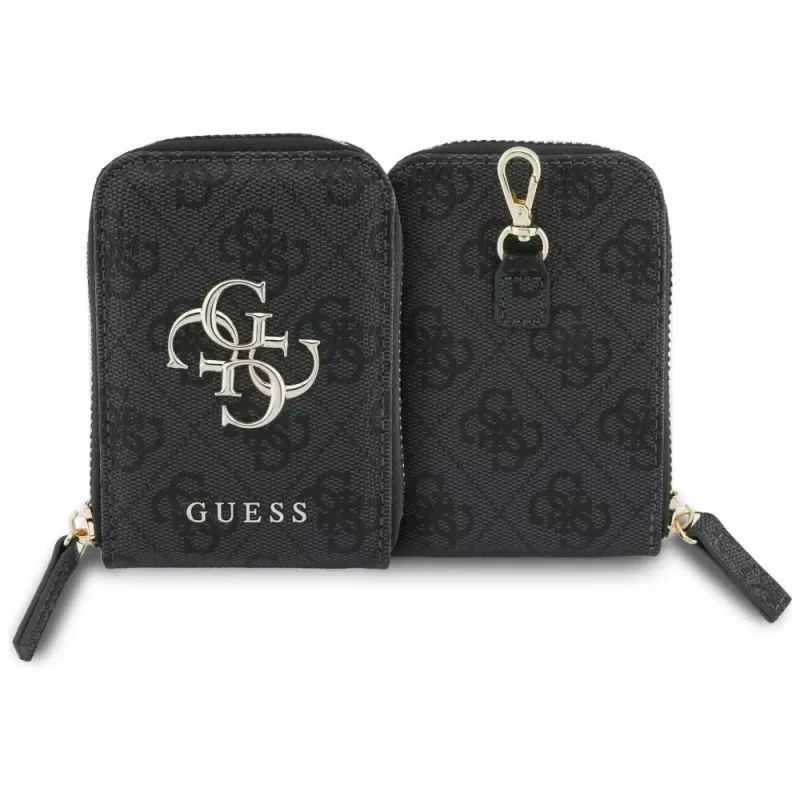 Correa universal cruzada para móvil con bolsito GUESS 4G Metal Logo Negro
