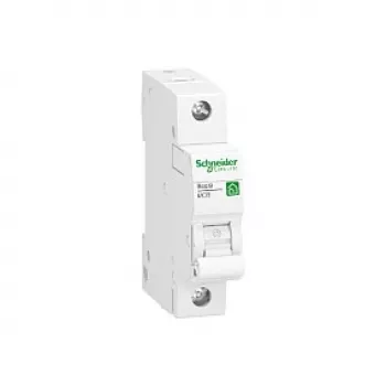 Interruptor automático Schneider Resi9 1P 16A Curva B 6kA R9F23116