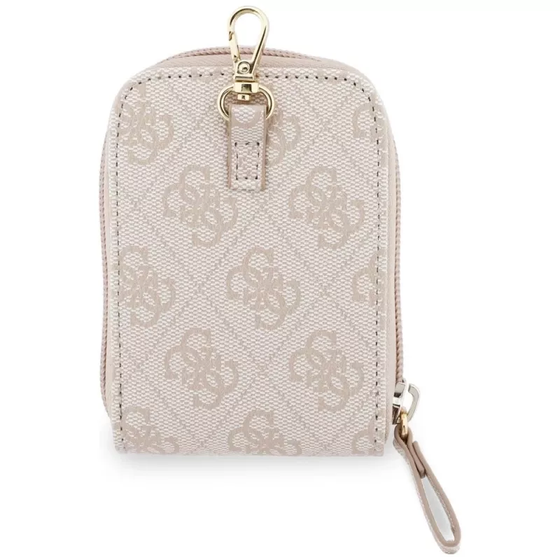 Correa universal cruzada para móvil con bolsito GUESS 4G Metal Logo - Rosa