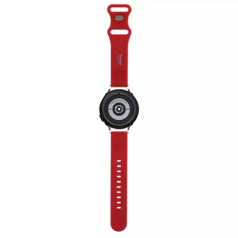 Correa universal de silicona Hello Kitty HKUWMSCHBLR Cabeza de Kitty Roja 20mm