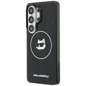 Funda MagSafe Karl Lagerfeld IML Repeated Choupette para Samsung Galaxy S26 Ultra, Negra