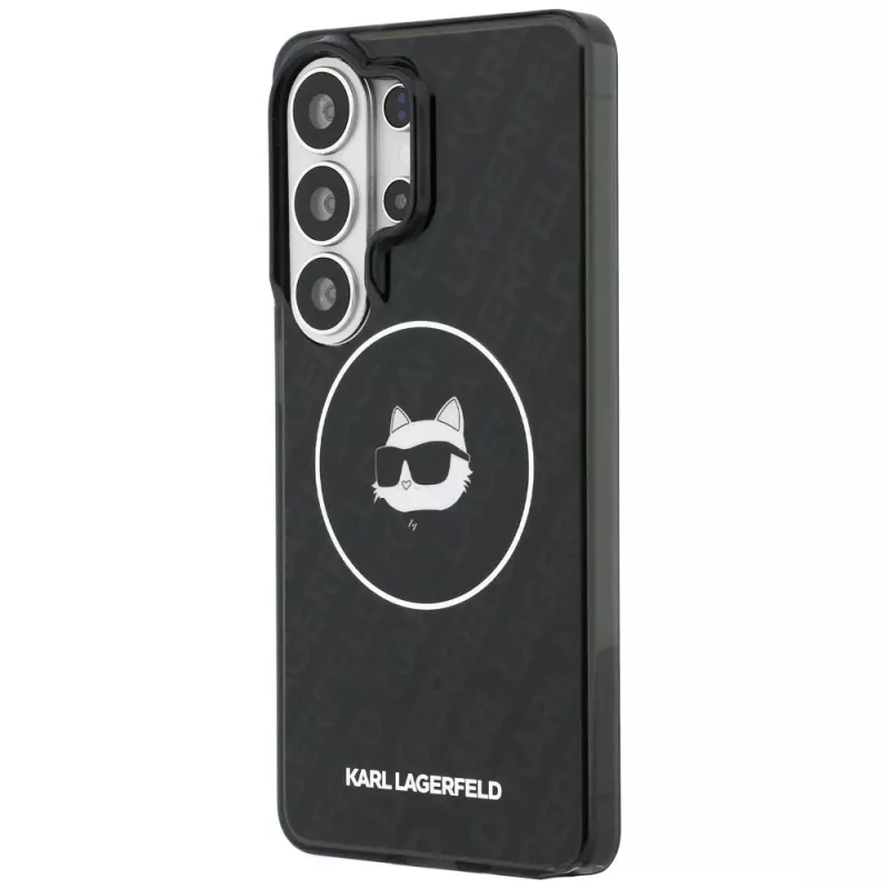Funda MagSafe Karl Lagerfeld IML Repeated Choupette para Samsung Galaxy S26 Ultra, Negra