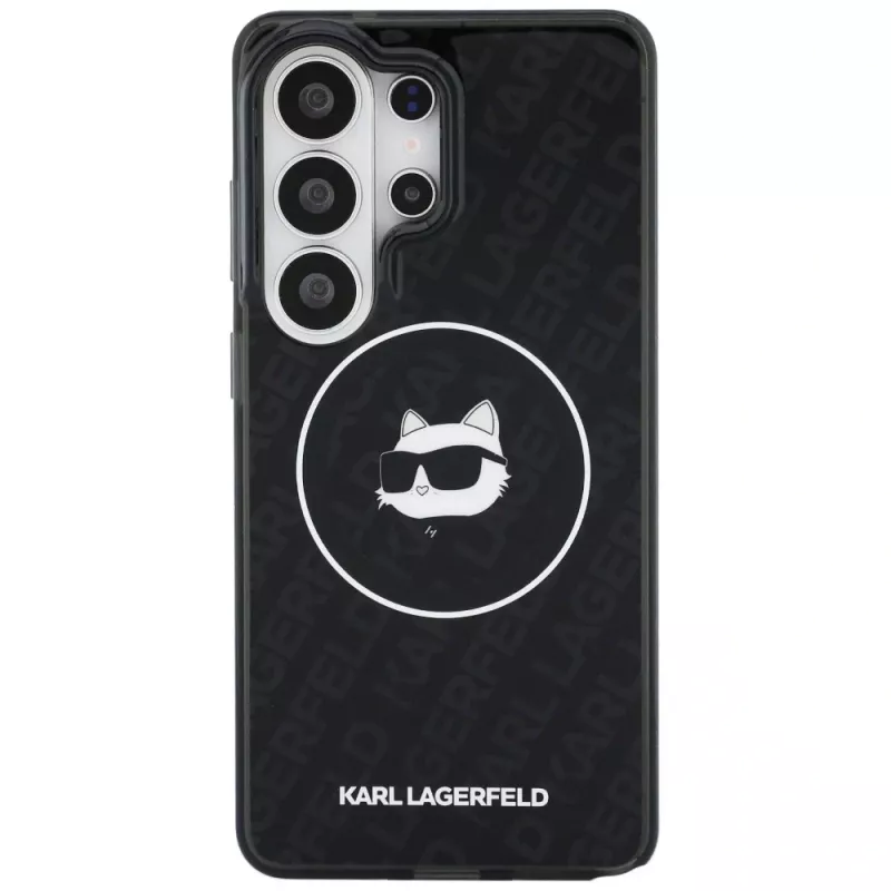 Funda MagSafe Karl Lagerfeld IML Repeated Choupette para Samsung Galaxy S26 Ultra, Negra
