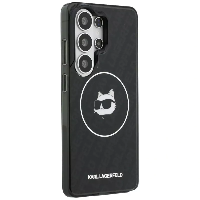 Funda MagSafe Karl Lagerfeld IML Repeated Choupette para Samsung Galaxy S26 Ultra, Negra