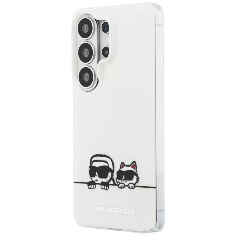 Funda MagSafe Karl Lagerfeld IML Peekaboo Karl & Choupette para Samsung Galaxy S26 Ultra - Transparente