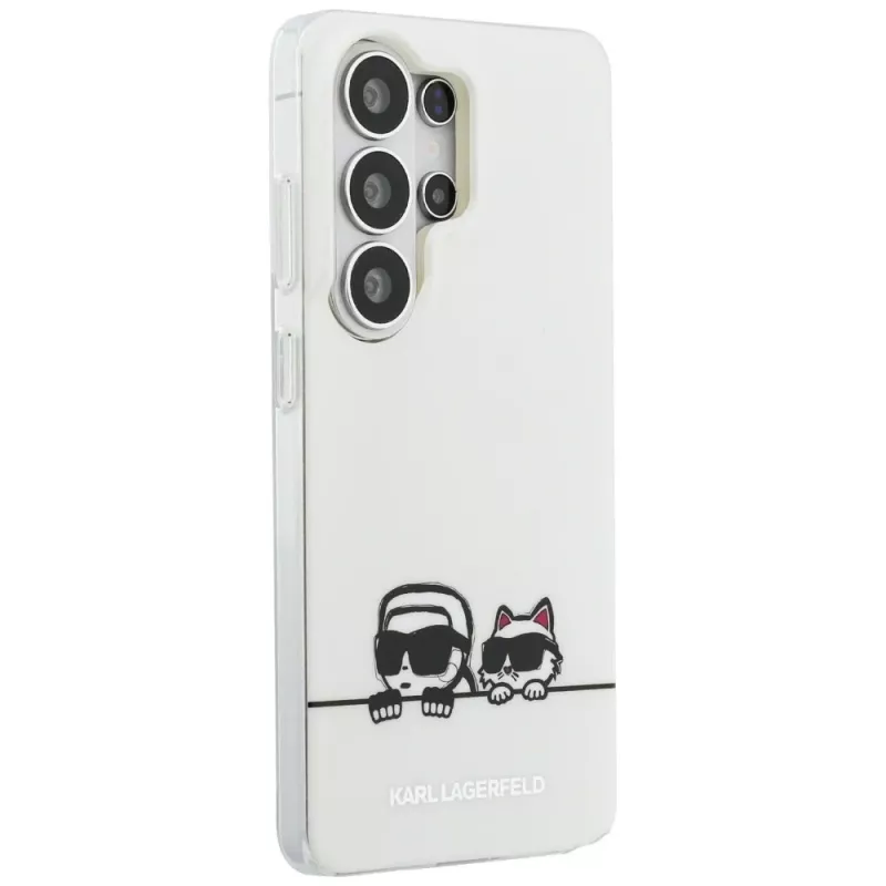 Funda MagSafe Karl Lagerfeld IML Peekaboo Karl & Choupette para Samsung Galaxy S26 Ultra - Transparente