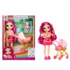 Muñeca de moda MGA Rainbow High Jr High Babysitters - Stella Monroe, muñeca coleccionable de 23 cm totalmente articulada con accesorios de canguro