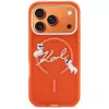 Funda MagSafe Karl Lagerfeld IML Choupettes Karl Script Logo para iPhone 17 Pro - Naranja