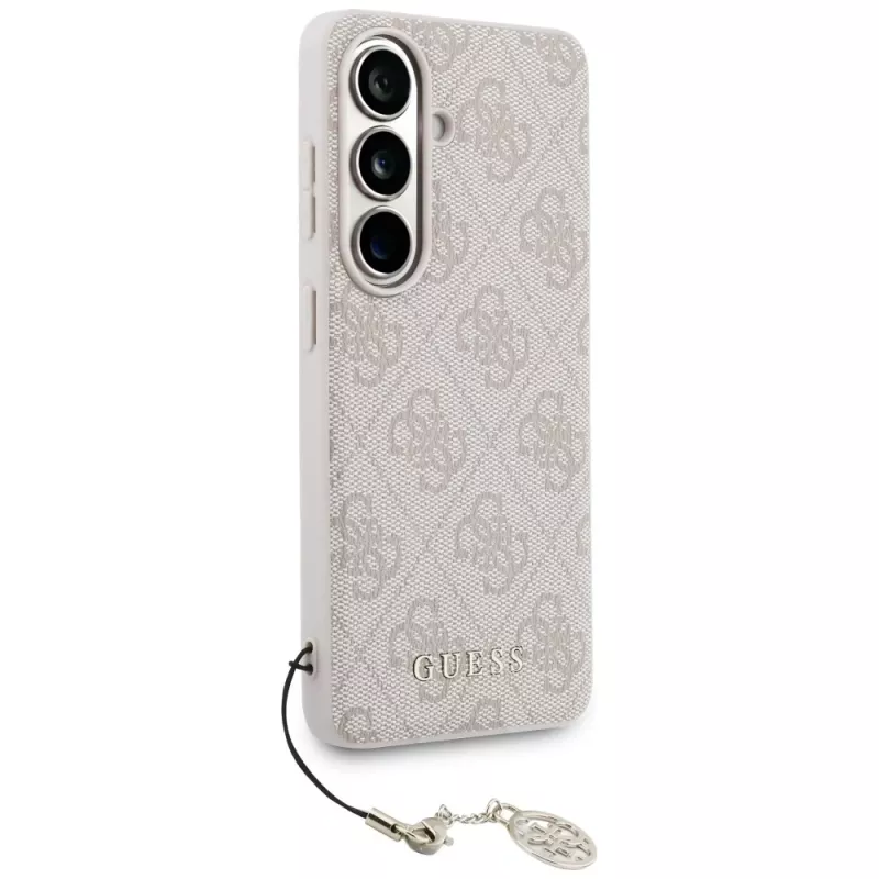 Funda MagSafe GUESS 4G Classic Logo Charm para Samsung Galaxy S26 - Rosa