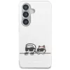 Funda MagSafe Karl Lagerfeld IML Peekaboo Karl & Choupette para Samsung Galaxy S26, Transparente