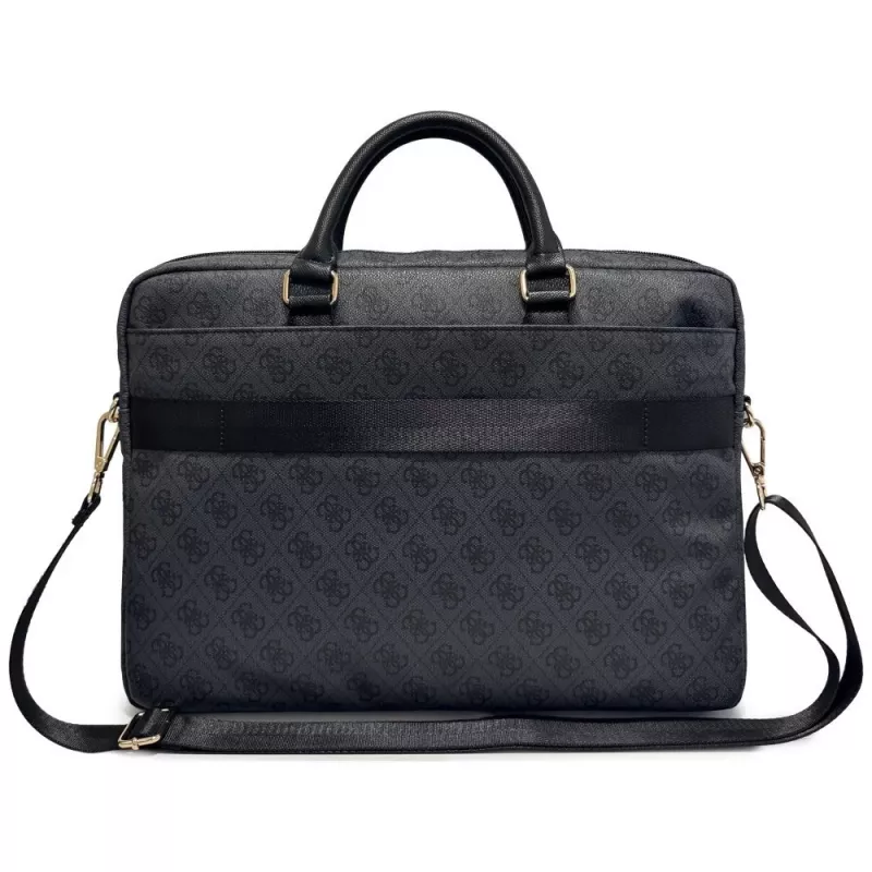 Funda para portátil GUESS 4G Round & Classic Logos Stripe 16 Pulgadas Negra
