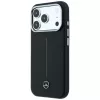 Funda MagSafe Mercedes piel Semi Wrap Iconic Line para iPhone 18 Pro Max / 17 Pro Max - negra