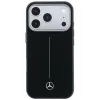 Funda MagSafe Mercedes piel Semi Wrap Iconic Line para iPhone 18 Pro Max / 17 Pro Max - negra