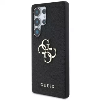 Funda GUESS Grained Big 4G Logo Small Classic Logo para Samsung Galaxy S25 Ultra - negra