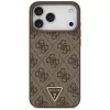 Funda MagSafe GUESS piel 4G Triangle Strass para iPhone 18 Pro Max / 17 Pro Max - marrón