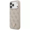Funda MagSafe GUESS piel 4G Triangle Strass para iPhone 18 Pro Max / 17 Pro Max - rosa