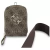 Correa cruzada universal Guess 4G Metal Logo con monedero pequeño - marrón