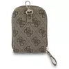 Correa cruzada universal Guess 4G Metal Logo con monedero pequeño - marrón