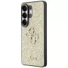 Funda GUESS Fixed Glitter Big 4G Metal Logo para Samsung Galaxy S26 Ultra - dorada