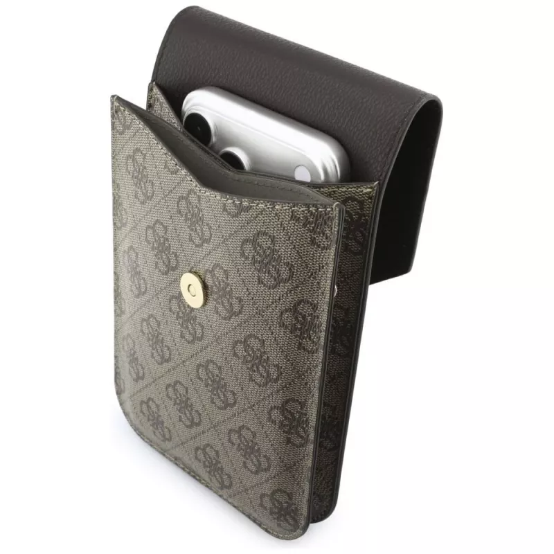 Funda para móvil GUESS Graines 4G & Classic Logos marrón