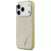 Funda MagSafe GUESS Glitter Triangle Logo para iPhone 17 Pro - dorada