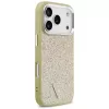 Funda MagSafe GUESS Glitter Triangle Logo para iPhone 17 Pro - dorada