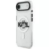 Karl Lagerfeld IML Choupette Sketch Logo Funda MagSafe para iPhone Air, Transparente