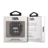 Funda Karl Lagerfeld KLA2UKHGK para AirPods 1/2 negra brillante cabeza de Karl
