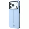 Funda MagSafe Mercedes piel Semi Wrap Iconic Line para iPhone 18 Pro / 17 Pro - azul