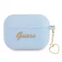 Funda Guess GUAPLSCHSB para AirPods Pro azul silicona Charm Heart Collection