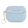 Funda Guess GUAPLSCHSB para AirPods Pro azul silicona Charm Heart Collection