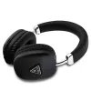 Auriculares over-ear GUESS Bluetooth 5.3 con logo triangular metálico - negros
