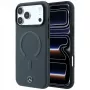 Funda MagSafe Mercedes piel 3D para iPhone 18 Pro / 17 Pro - antracita