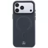 Funda MagSafe Mercedes piel 3D para iPhone 18 Pro / 17 Pro - antracita