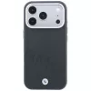 Funda MagSafe BMW Sign Inclined Deboss Letters para iPhone 18 Pro / 17 Pro - gris
