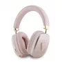 Auriculares on-ear GUESS Bluetooth V5.3 con logo triangular metálico rosa