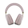 Auriculares on-ear GUESS Bluetooth V5.3 con logo triangular metálico rosa