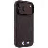 Funda MagSafe BMW M IML Frosted Metal Logo & Trims para iPhone 18 Pro / 17 Pro - Borgoña