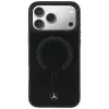 Funda MagSafe Mercedes-Benz de piel auténtica para iPhone 18 Pro / 17 Pro, Negro