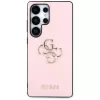 Funda GUESS Grained Big 4G Logo Small Classic Logo para Samsung Galaxy S25 Ultra - Rosa