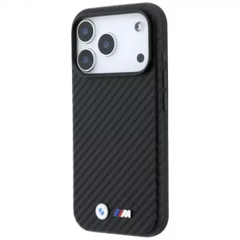 Funda MagSafe BMW M Carbon Metal Logo para iPhone 18 Pro Max / 17 Pro Max - Negro