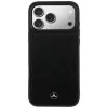 Funda MagSafe Mercedes de piel Crossed Lines para iPhone 18 Pro Max / 17 Pro Max - Negro
