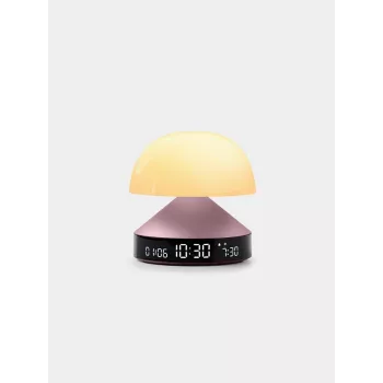 Despertador con luz de amanecer Lexon Mina Sunrise, Rosa claro