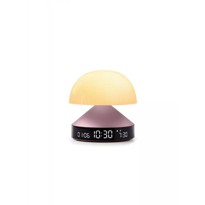 Despertador con luz de amanecer Lexon Mina Sunrise, Rosa claro