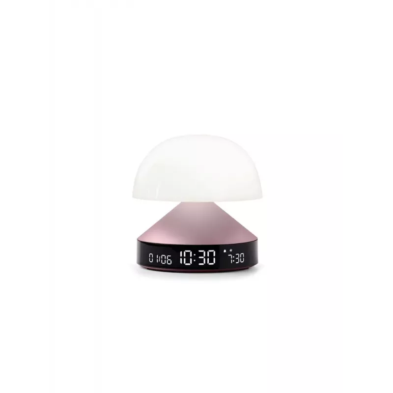 Despertador con luz de amanecer Lexon Mina Sunrise, Rosa claro