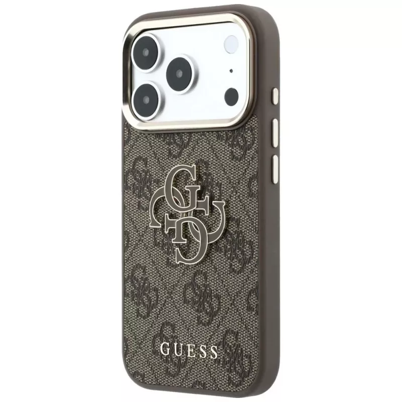 Funda GUESS 4G & Big Resin Logo para iPhone 17 Pro / 18 Pro - Marrón