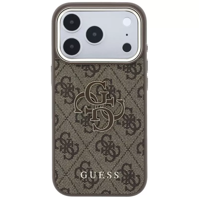 Funda GUESS 4G & Big Resin Logo para iPhone 17 Pro / 18 Pro - Marrón