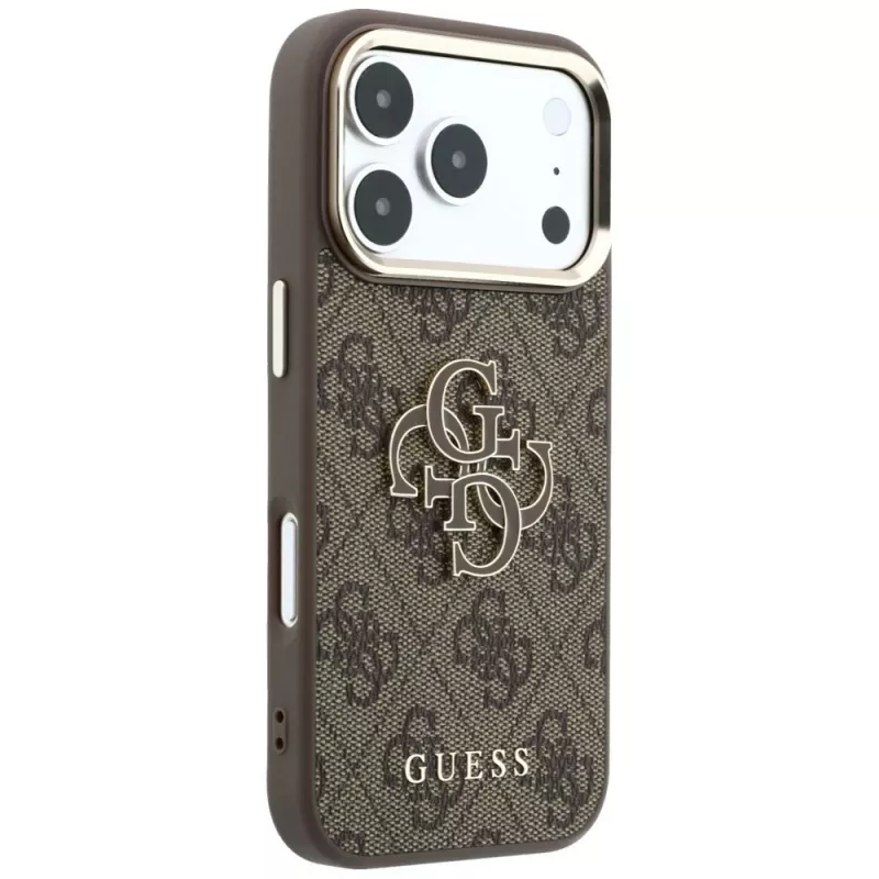 Funda GUESS 4G & Big Resin Logo para iPhone 17 Pro / 18 Pro - Marrón